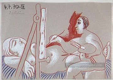  artist - L’artiste et son modèle 3 1970 cubisme Pablo Picasso